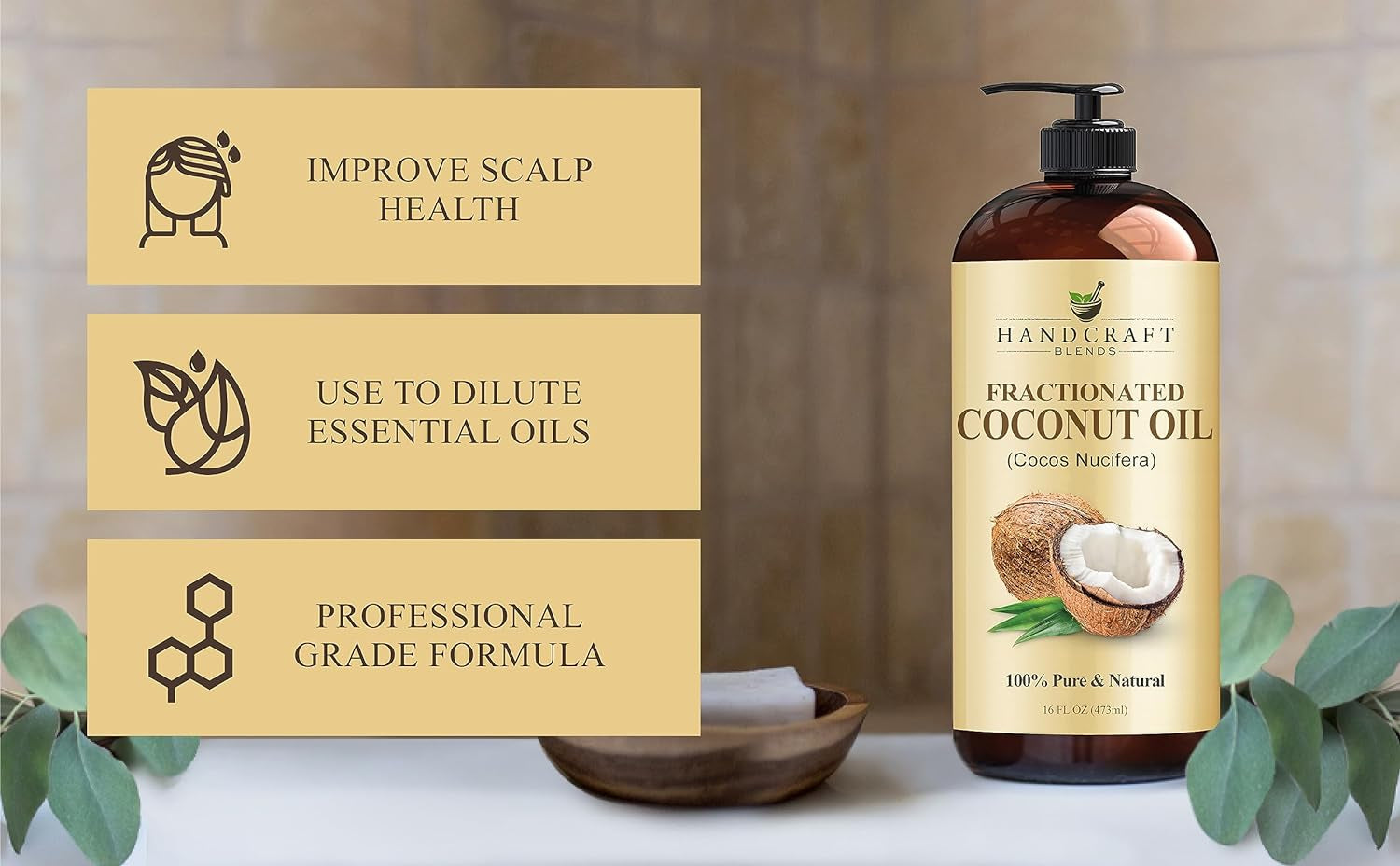 Liquid Silk – 100% Pure Fractionated Coconut Oil for Glowing Skin & Healthy Hair
