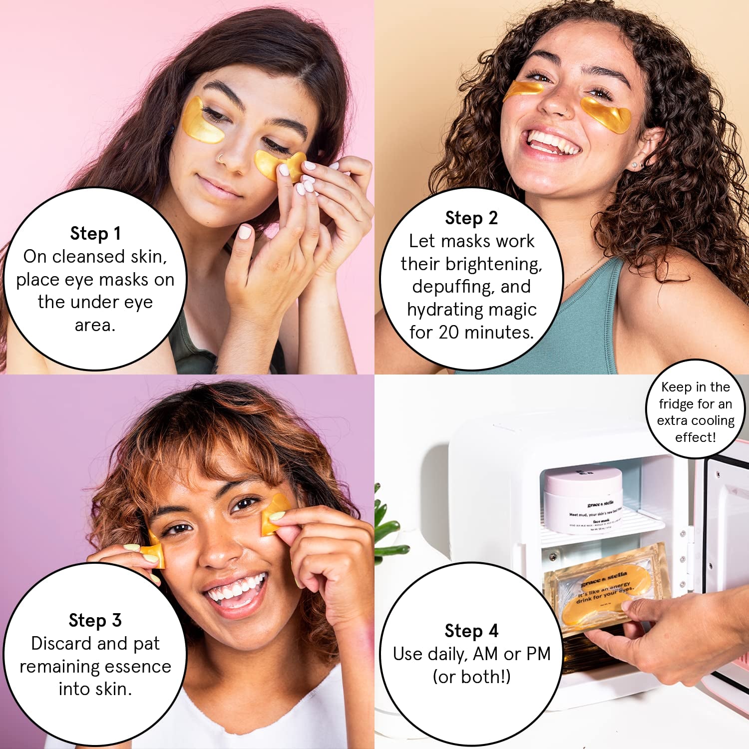 GoldGlow™ Vegan Under Eye Patches – Travel Essentials for Brightening & Depuffing | Award-Winning Skincare Gift Set (24 Pairs)