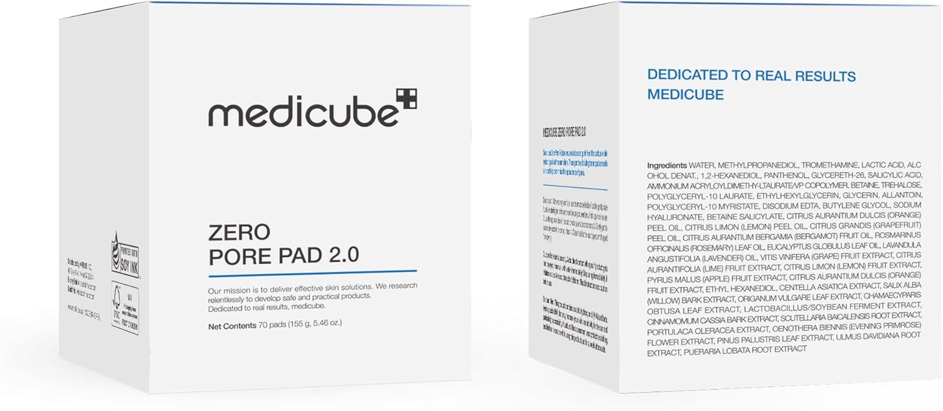 Zero Pore Pads 2.0 – Exfoliating Toner Pads with 4.5% Lactic Acid & 0.45% Salicylic Acid | Refine Pores & Smooth Texture | 70 Korean Beauty Pads