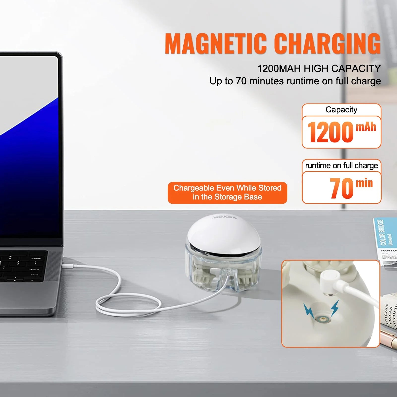 Rechargeable VEVOR Electric Scalp Massager with Heat - Waterproof Relaxation at Your Fingertips!
