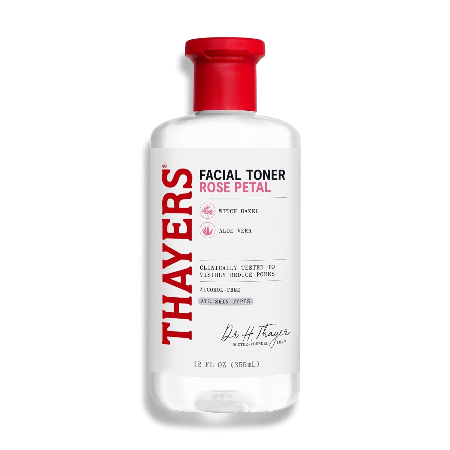 RoseBloom™ Witch Hazel Facial Toner – Alcohol-Free Hydration with Rose Petals for Glowing, Balanced Skin | 12 oz – All Skin Types