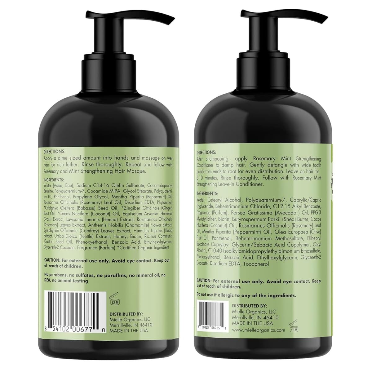 Mielle Men’s Power Pack – Rosemary Mint 5-Piece Grooming Bundle for Stronger, Healthier Hair