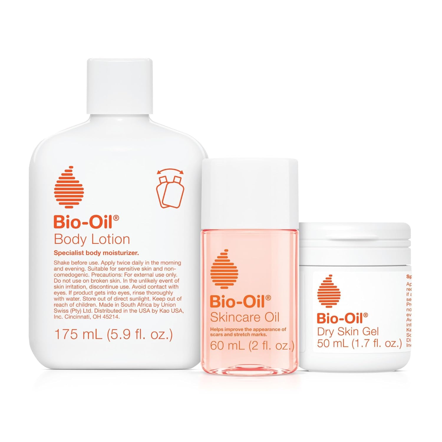 Radiance Repair Kit – 3-Piece Skincare Set for Stretch Marks, Scars & Dry Skin | Travel Sizes of Oil, Gel & Lotion | Maternity-Safe Hydration Essentials