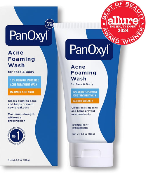 BlemishBuster™ 10% Benzoyl Peroxide Foaming Wash – Maximum Strength Acne Fighter & Antimicrobial Cleanser | 5.5 oz