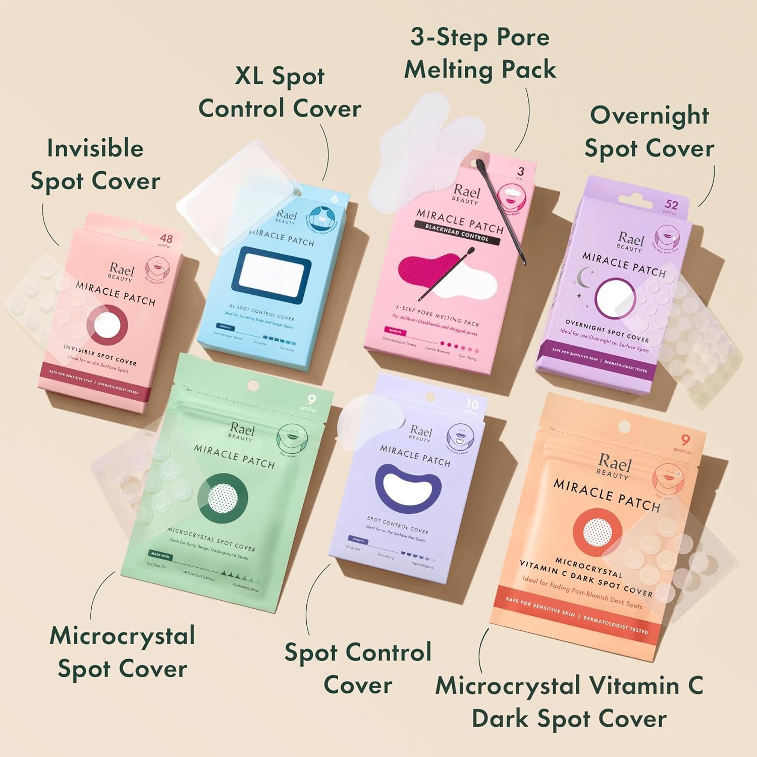 ClearSkin Miracle Patches – Invisible Hydrocolloid Dots That Shrink Pimples Fast | Korean Acne Care in 2 Sizes | 96 Spot Covers