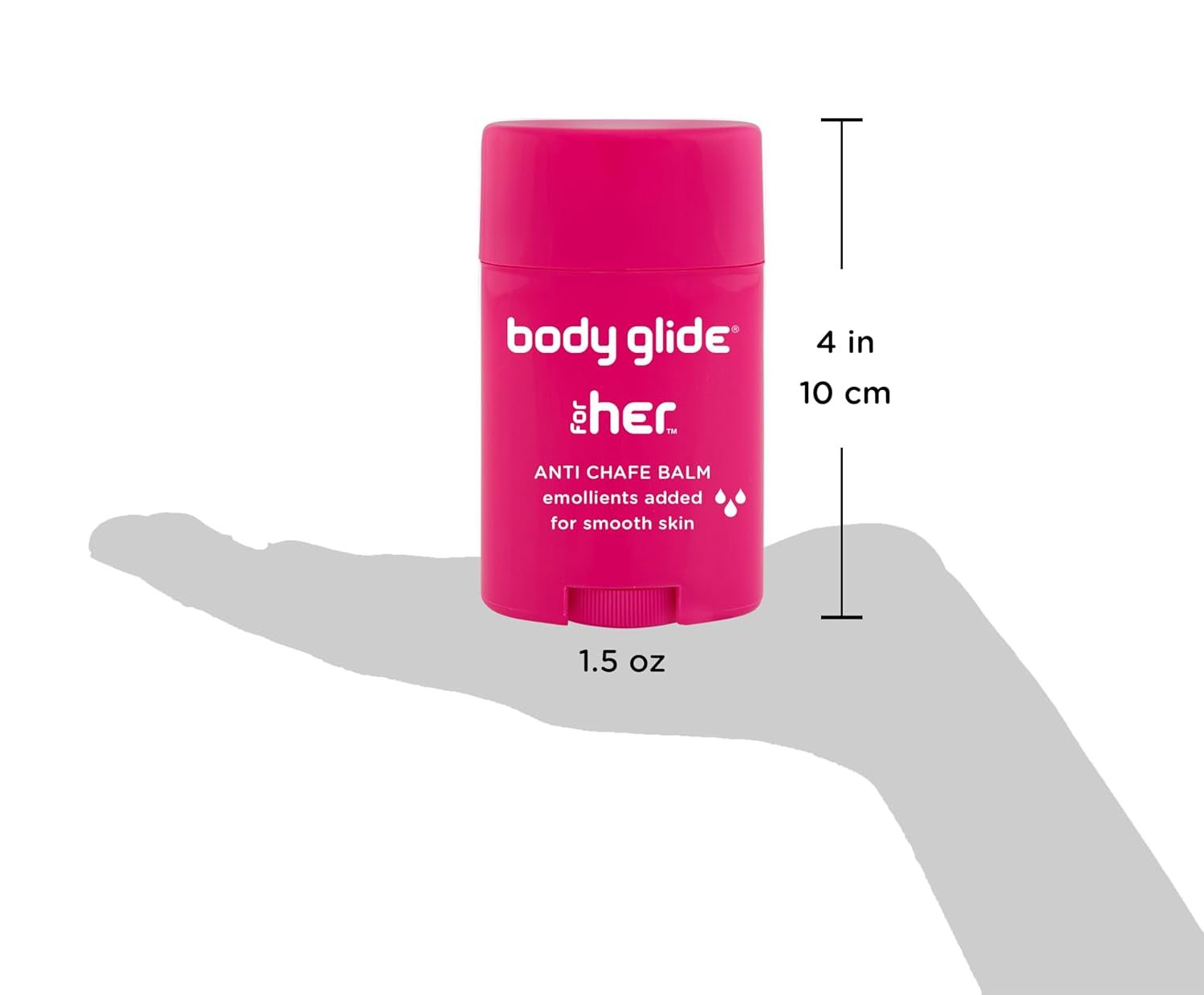 for Her anti Chafe Balm | Chafing Stick with Added Emollients | Great for Dry, Sensitive Skin And/Or Sensitive Areas | Use on Chest, Bra, Butt, Groin, Arm, and Thigh Chafing | 1.5Oz