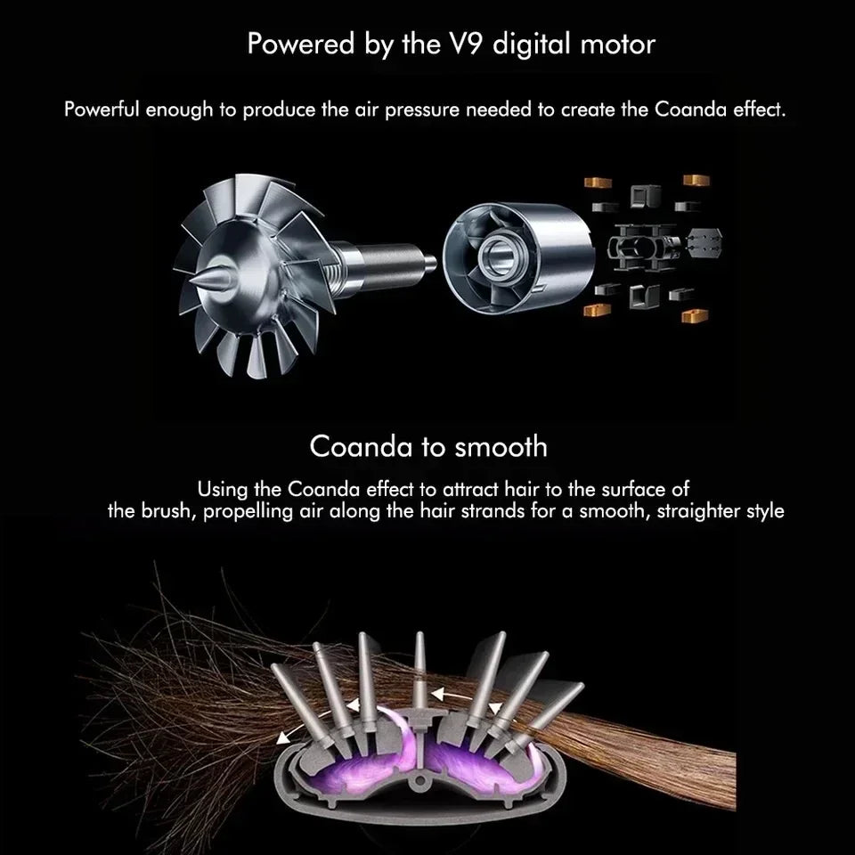 GlamWave™ 5-in-1 Hot Air Styling Set – Dry, Straighten, Curl & Shine!