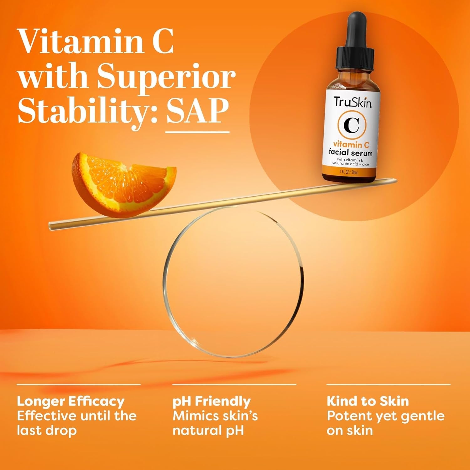 BrightBoost™ Vitamin C Serum – Anti-Aging Face Elixir with Hyaluronic Acid & Vitamin E | Evens Tone, Smooths Wrinkles & Boosts Glow | 1 fl oz