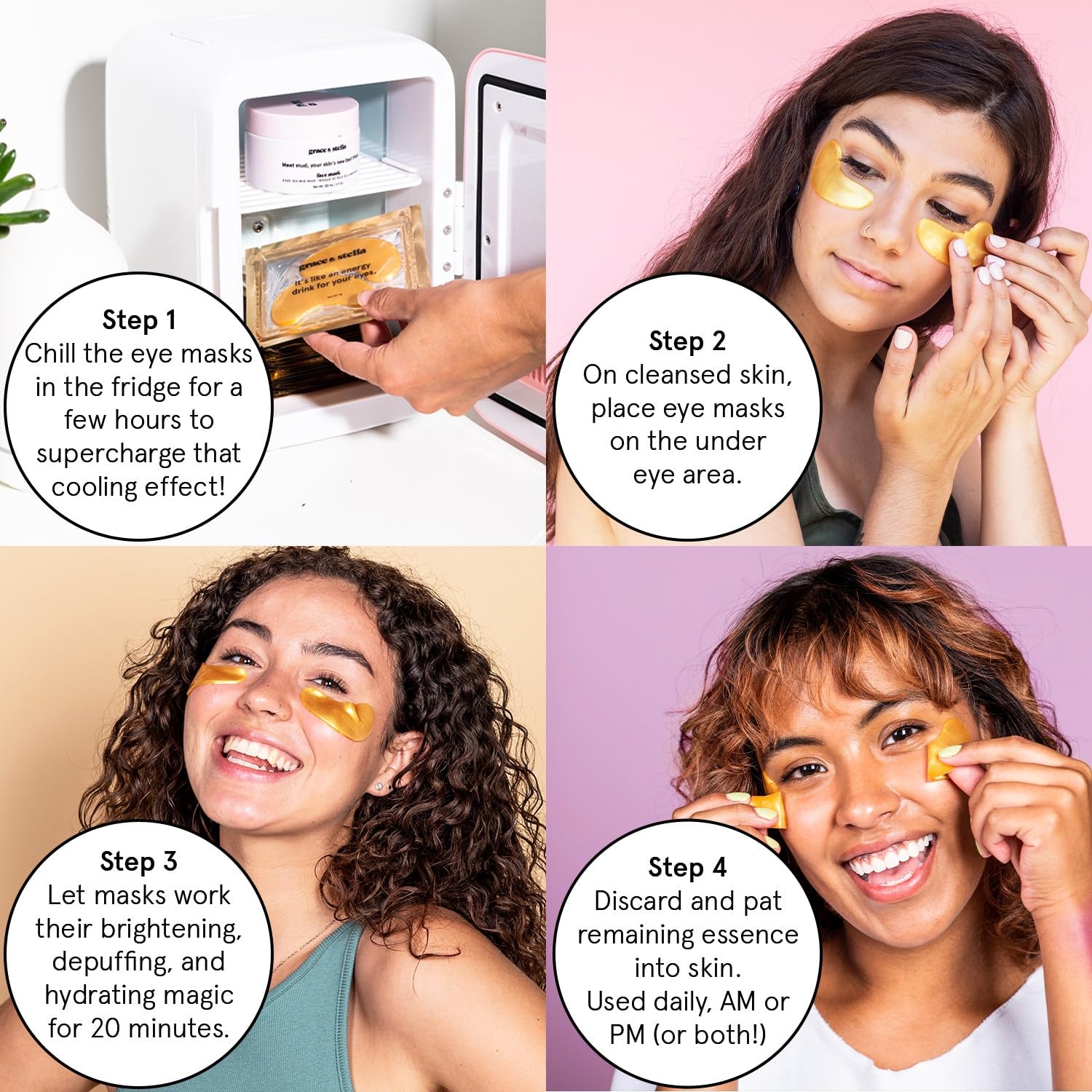 GoldGlow™ Vegan Under Eye Patches – Travel Essentials for Brightening & Depuffing | Award-Winning Skincare Gift Set (24 Pairs)