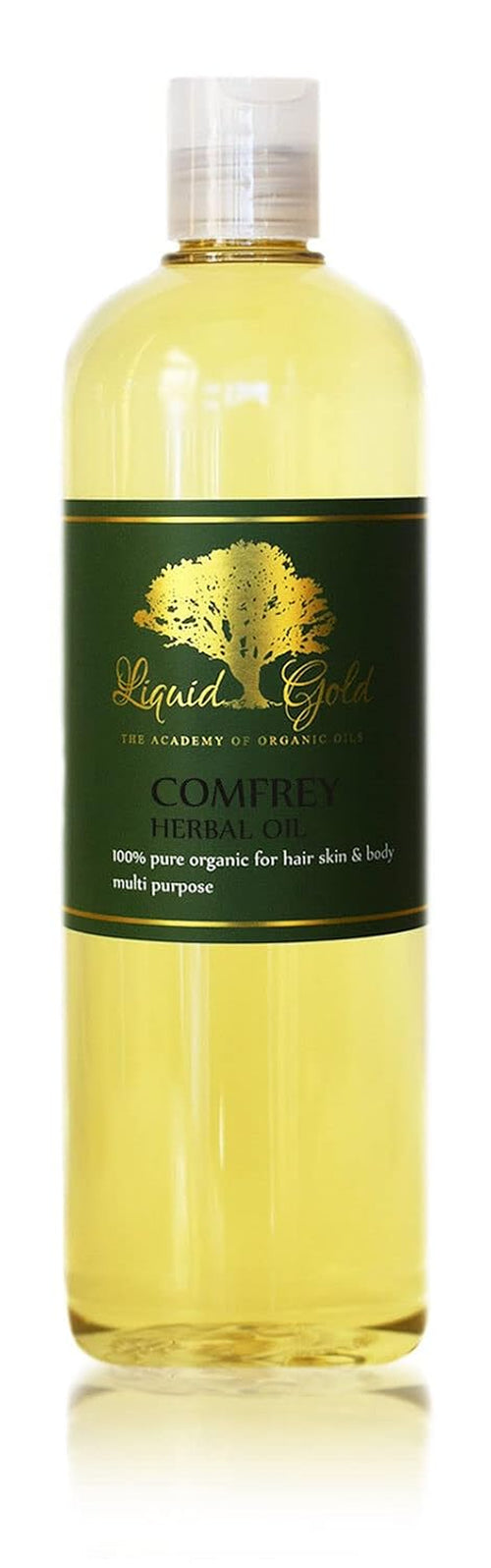 16 oz Herbal Gold – Organic Comfrey Oil for Soothing Skin, Reviving Hair, and Strengthening Nails