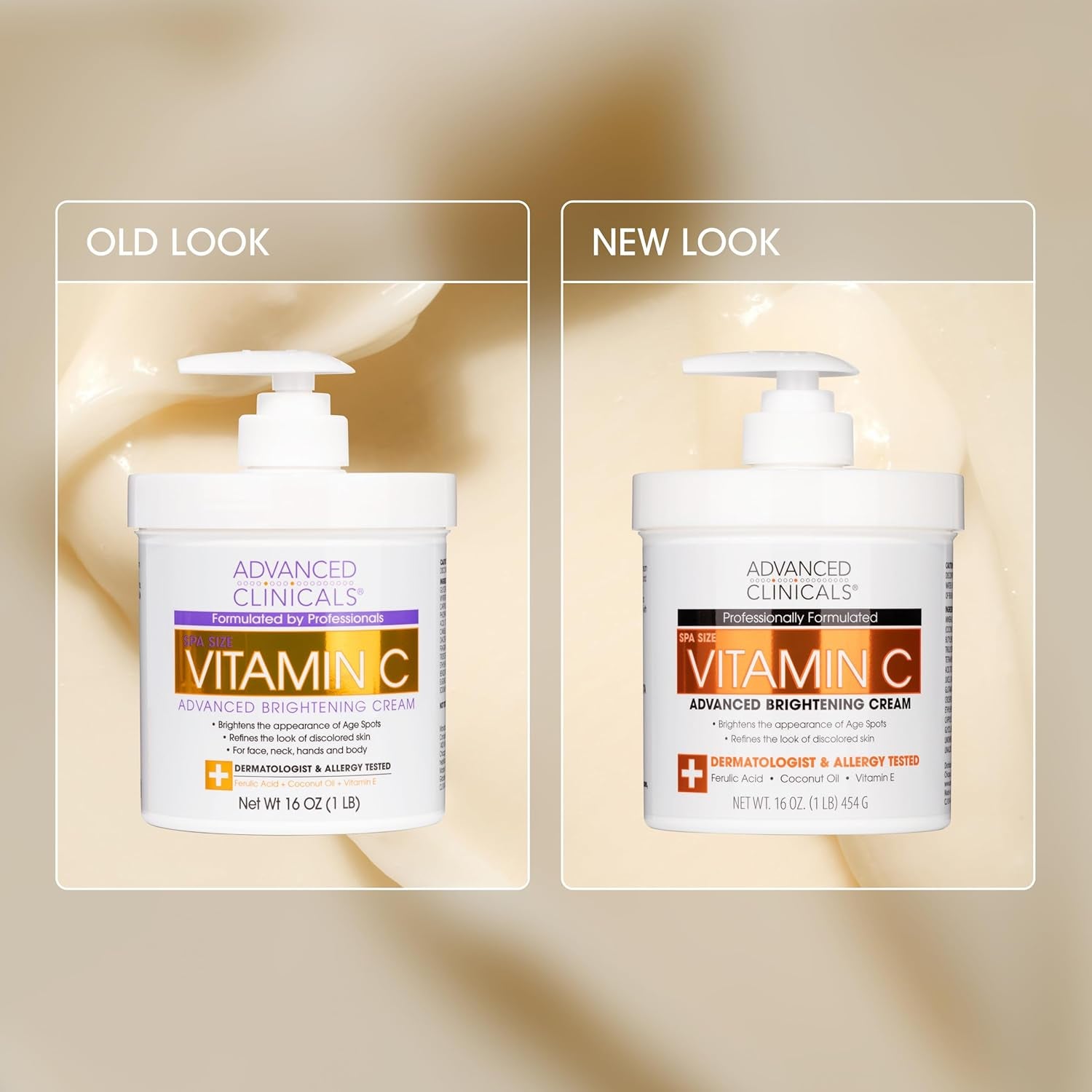Tone & Glow Skincare Set – Retinol Body Lotion + Vitamin C Cream | 2-Piece System for Hydrating, Brightening & Smoothing Skin | For Women & Men