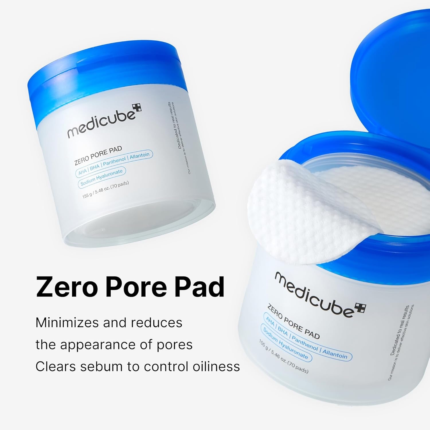 Zero Pore Pads 2.0 – Exfoliating Toner Pads with 4.5% Lactic Acid & 0.45% Salicylic Acid | Refine Pores & Smooth Texture | 70 Korean Beauty Pads