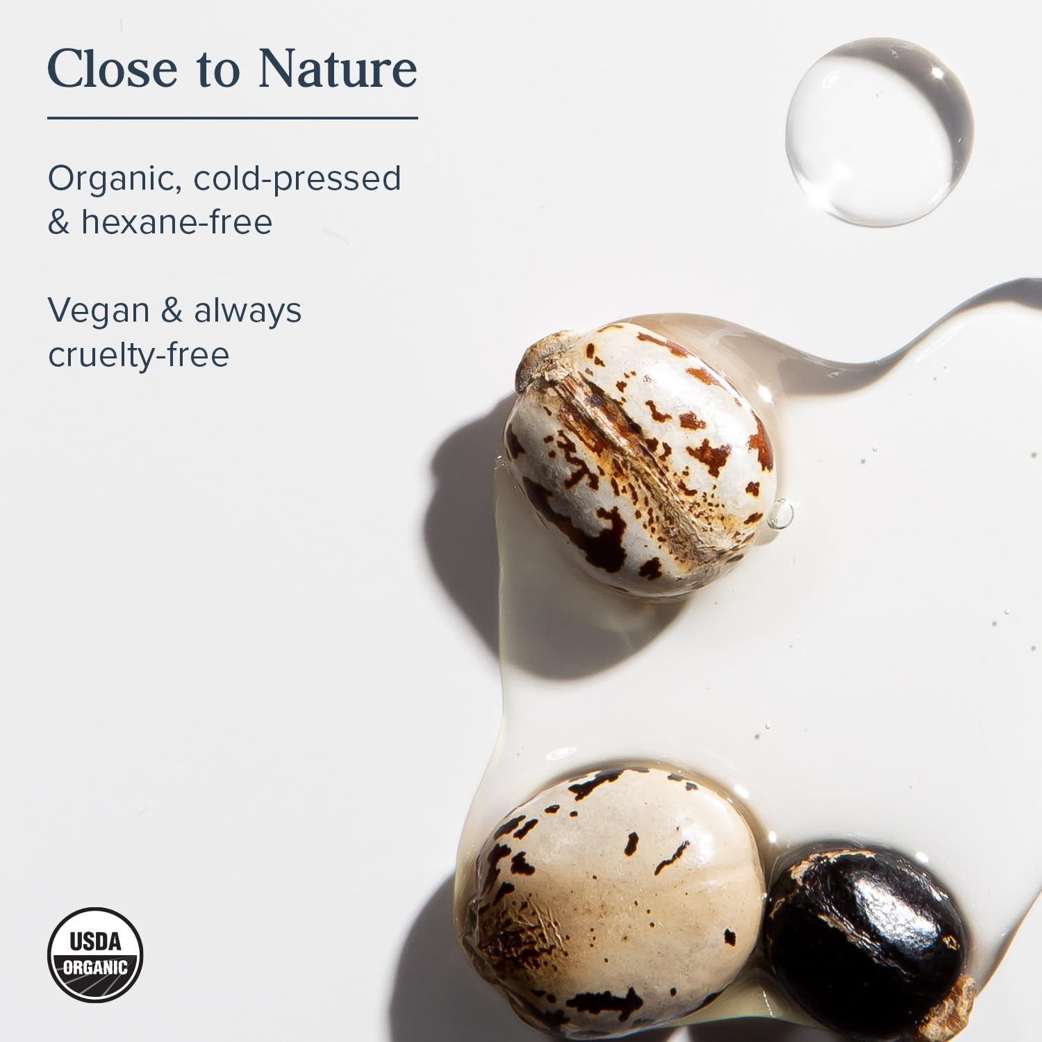 Organic Castor Oil Therapy – Vegan, Cold-Pressed & Packed with Pure Plant Power (16oz Glass Bottle)